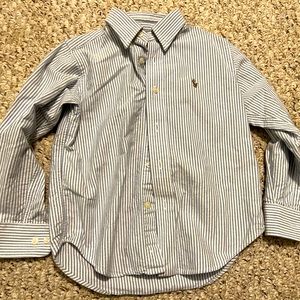 Long sleeve button up polo shirt size 4T